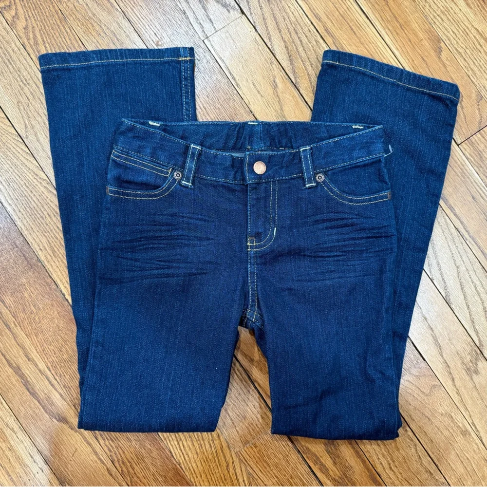 Ralph Lauren Girls Dark Wash Straight Leg Jeans Size 6X Classic Denim Vintage